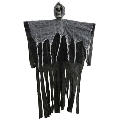 Halloween Hanging Skull Ghost Haunted House Decoration Horror Props Halloween Party Pendant Home Door Bar Decor