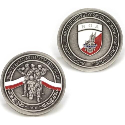 High Quality Low Price Electroplated Silver Coin High Quality Army Challenge Challenge Coin