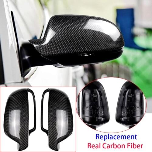 Real Carbon fiber Replace Rearview Mirror Cap Cover For Audi A4 B8.5 2012-2015 A5 B8.5 2013-2016 Car Accessories