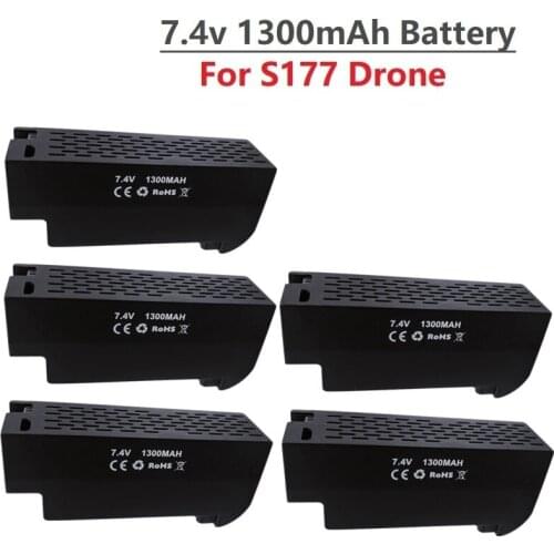 1-5Pcs Original 7.4V 1300mAh rechargeable Battery for S177 RC Drone Battery Original Accessories Spare Parts For S177 Drone