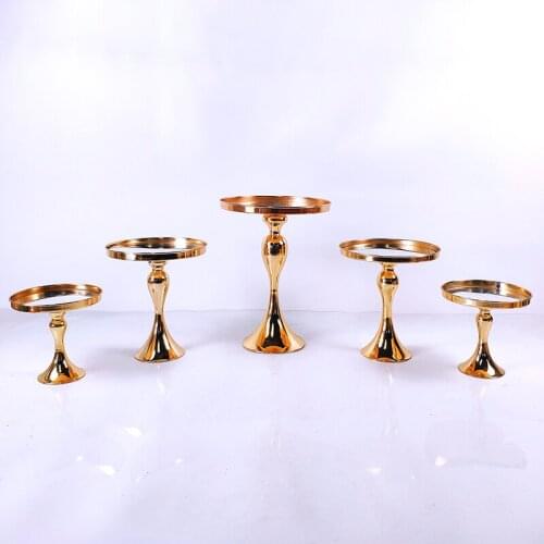 1pcs Round Cake Stand Pedestal Holder Party crystal silver color