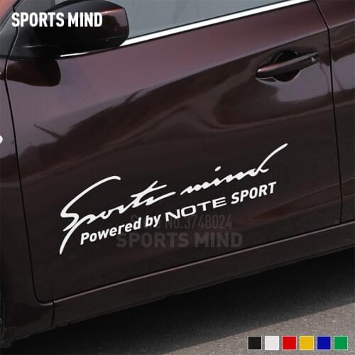 10 Pieces Customizable Sports Mind Car Styling Automobiles Car Sticker Decal For Nissan Note Nismo Sticker For Car Accessories