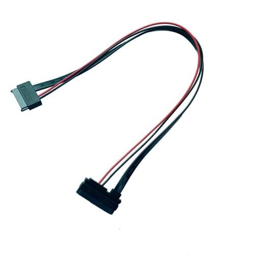 14 inches Slimline SATA extension cable,SATA7 + 6P male to female extension cable for SATA Slim DVD+/-RW Drive