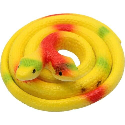 2PCS/set 75CM Simulation Rubber Soft Fake Snake Toys For Adult Boys Two-headed Snake Funny Scary Tricky Prank Joke Novelty Toy
