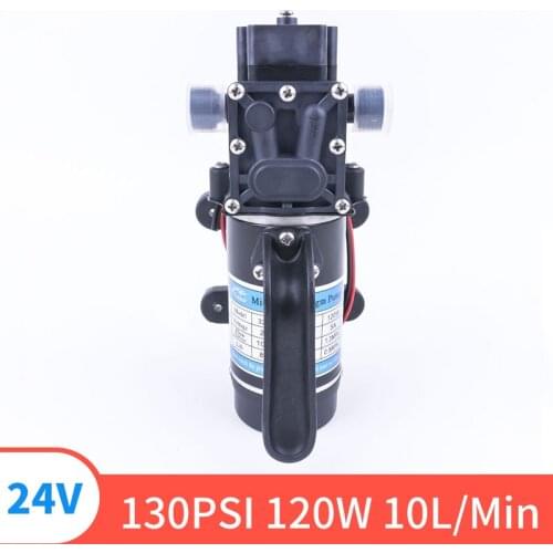 24V 120W 130PSI 10L / Min For Garden Automatic Switch Electric Water Film High Pressure Self-Priming Pump