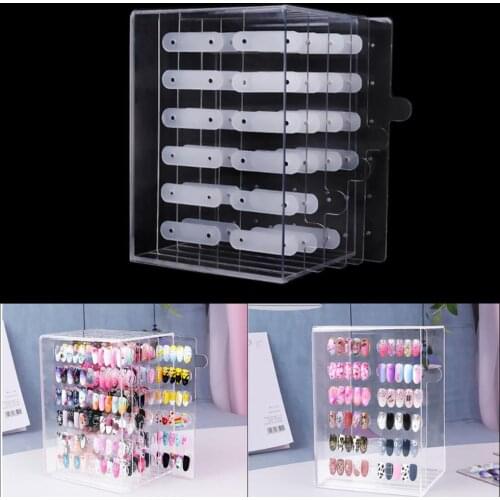 5 Layers/1 Layer False Nail Art Gel Polish Color Pull style show box Nail Art Display Acrylic magnetic Board Display Tools