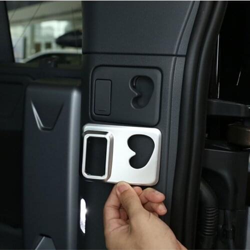 ABS Chrome Car Rear Trunk Hook Up Decoration Frame Trim For Land Rover Defender 110 2020 2021 Car Accessories