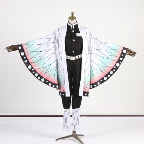 Anime Demon Slayer: Kimetsu no Yaiba Cosplay Kochou Shinobu Cos Halloween Party Butterfly High Quality Uniform Costume