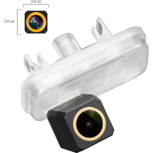 Misayaee Golden HD Car Rear View Reverse Camera Plate Light for Toyota Land Cruiser / LC 90 120 150 2019-2020