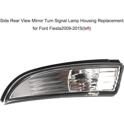 Side Rear View Mirror Turn Signal Lamp Housing Replacement for Ford Fiesta 2009-2015