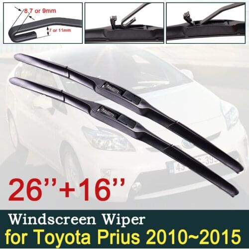 For Toyota Prius XW30 30 zvw30 zvw35 2010~2015 Car Wiper Blade Windscreen Windshield Wipers Car Accessories 2011 2012 2013 2014