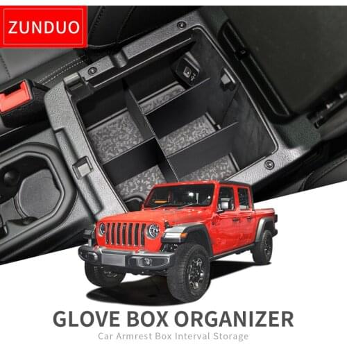 For Jeep Wrangler JL/JLU 2018 2019 Jeep Gladiator JT 2020 Car armrest box storage box Accessories Center console storage box