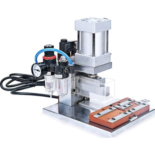 HS-IDC Pneumatic Automatic Crimping Machine Computer Cable And Line Crimping Machine IDC Head Riveting Press Rowing Machine 220V