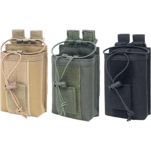 Radio Pouch Military Walkie Talkies Holster Waist Bag Holder Pocket Interphone Holster Carry Bag For Hunting G99D