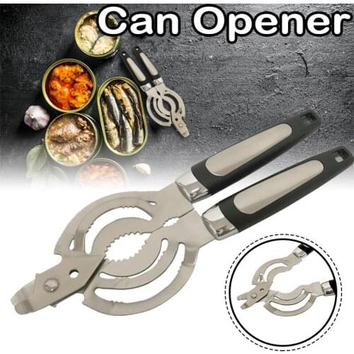 Jar Opener Stainless Steel Manual Lid Remover Quick Opening for Children Elderly Weak Hands NIN668