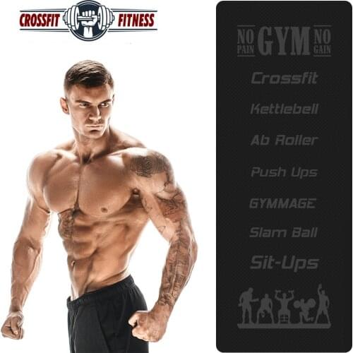 6MM Thicken Non-Slip Fitness Mat High Density Exercise Yoga Mats For Gym Home Push Ups Exercise Gymnastics Workout Flooring Pad