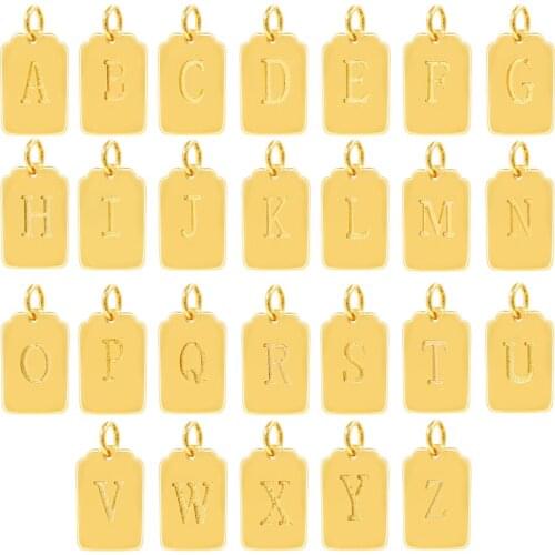 Stainless Steel 26 Letters Handmade Accessories Accessories Vacuum Plating Polishing Small Pendant 2021