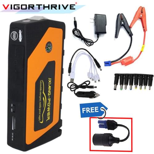 Promotion Multi-Function Mini Portable Emergency Battery Charger Car Jump Starter 12000mAh Booster Power Bank Starting Device