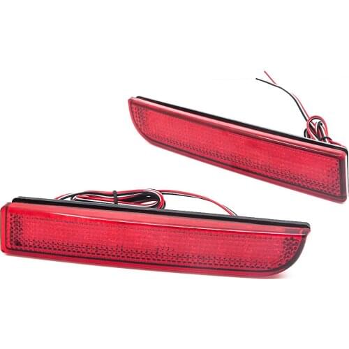 Full LED Bumper Reflector Lights For Mitsubishi Lancer Evo X Outlander, For Tail/Brake,Turn Signal Lights & Rear Fog Lamps