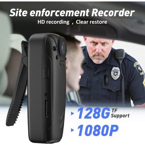 Portable Recording Camera 1080P HD Wearable IR-Cut Night Vision Infrared Lamp Action Cam TF Card 1500mAh Battery Video Recorder