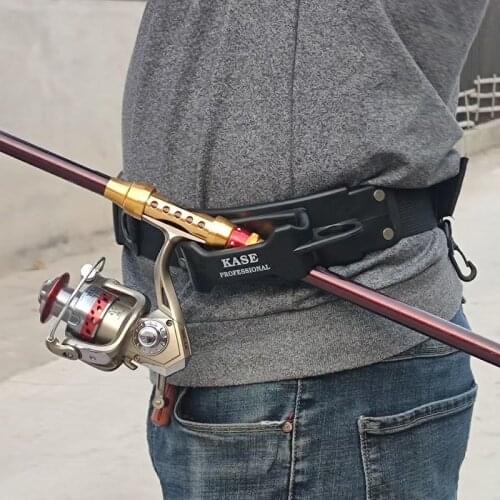 Adjustable Waist Fishing Rod Holder Fishing Pole Holder Waist Belt Rod Holder Professional Fishing Belt