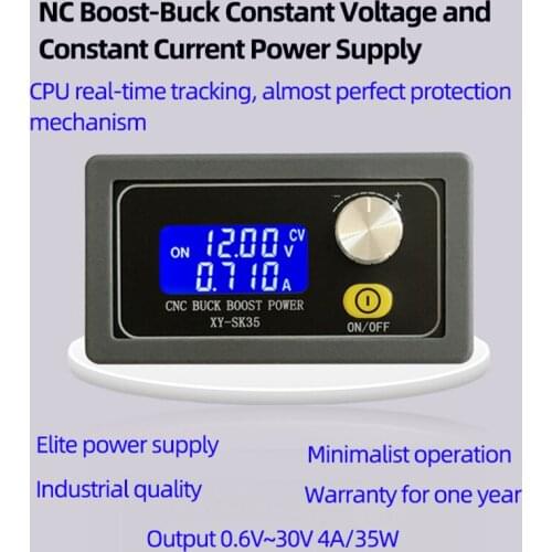 SK35 DC DC 5-30V 4A 35W 12V 24V Automatic Boost/Buck CC CV Regulated Adjustable Power supply Module For Solar Charging 5.0