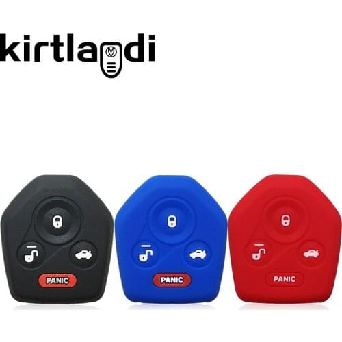 Silicone Car Key Case for Subaru Forester Outback Impreza Legacy WRX STi XV Crosstrek Tribeca Cover Keyless Remote Fob Shell Set