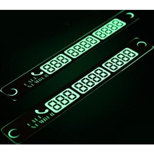 Luminous Temporary Parking Card For Nissan Juke X-TRAIL T32 TEANA For Honda CRV Civic For Toyota RAV4 Ractis Vitz Auris Avensis