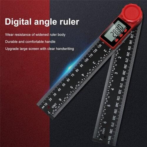 200mm 300mm 360° LCD Display Digital Angle Inclinometer Angle Digital Scale Electronic Goniometer Protractor Angle Detector