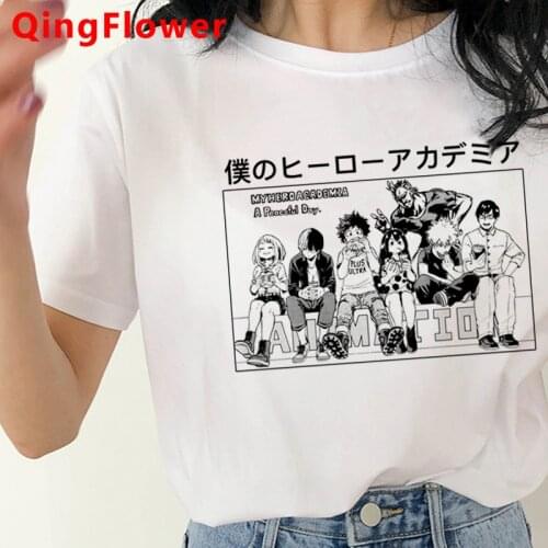 My Hero Academia Bakugou Harajuku T-shirt Women Kawaii Boku No Hero Academia Tshirt Cute Anime T Shirt Graphic Top Tees Female