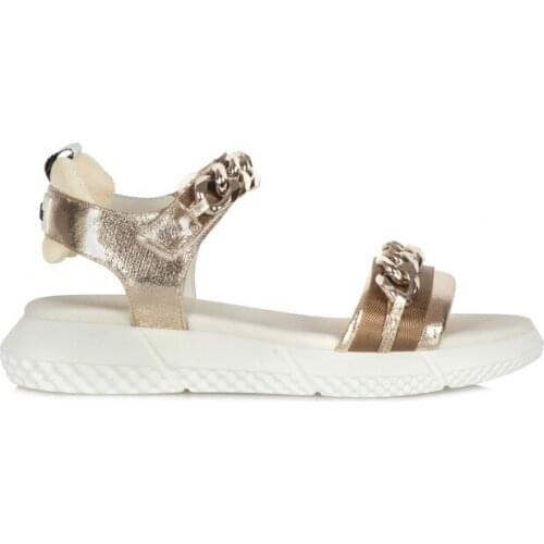 Elena Iachi sandals woman and E2833 Gold Swing White