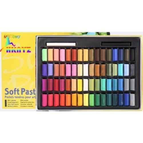 1sets Mungyo 64 ColorsSet Square Chalk of Soft Drawing Art Pastel Set
