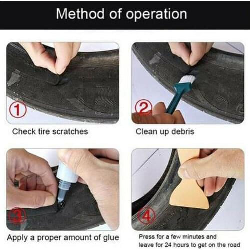 1pcs 20ML Bicycle Tire Repair Road Mountain Bike Tyre Tire Cold Inner Cement Rubber Bike Repair Glue Patch Puncture Tube M5W7