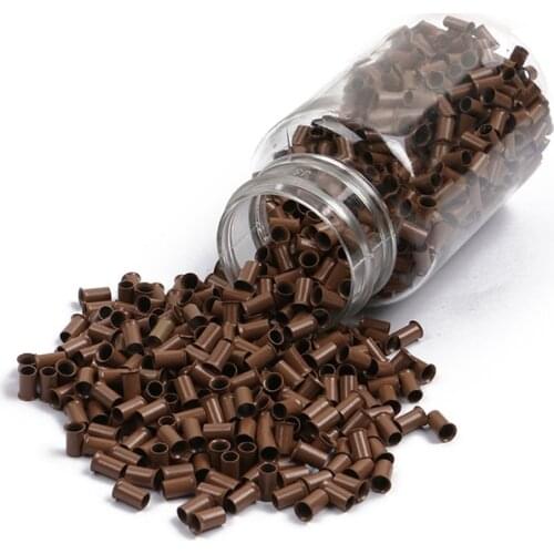 10 000pcs 3.4x3.0x6.0mm copper flared beads no silicone for the polyurethane tip I tip hair