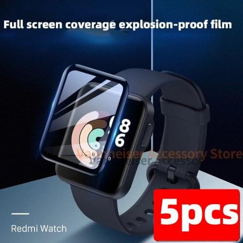 20D HD Curved Edge Full Soft Protective Film Cover For Redmi Watch / Mi Watch Lite / Xiaomi Color Screen Protector Not Glass