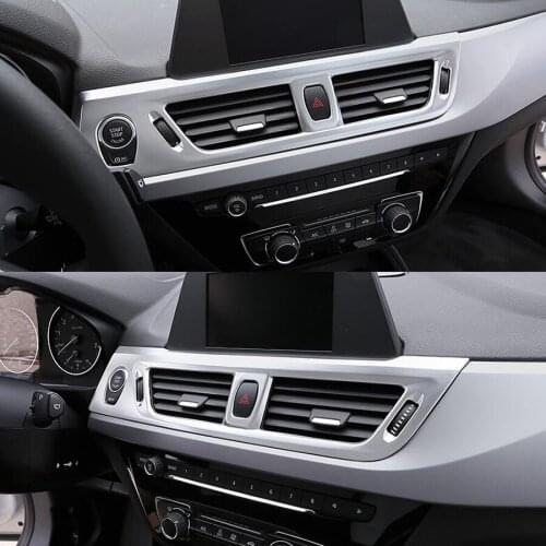 Auto Car Interior Front Central Console Air Condition Outlet Vent Frame Trim Car-styling Cover For BMW 1 Series Sedan 2017 New