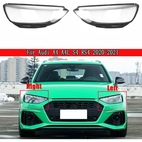 Car Headlamp Lens Replacement Auto Shell Headlight Cover For Audi A4 A4L S4 RS4 2020 2021 Lampcover Cover Lampshade