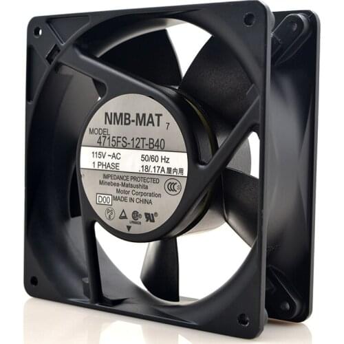 Brand original NMB 12cm 12038 AC 115V 0.18/0.17A 20W 120*120*38mm 4715FS-12T-B40 cooling fan
