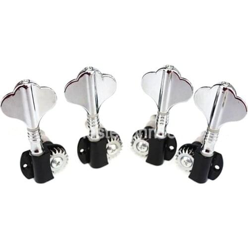 Chrome Electric Bass Half-Sealed Tuning Pegs Tuners Machine Head For 4/5 Strings Electric Bass Free Shipping