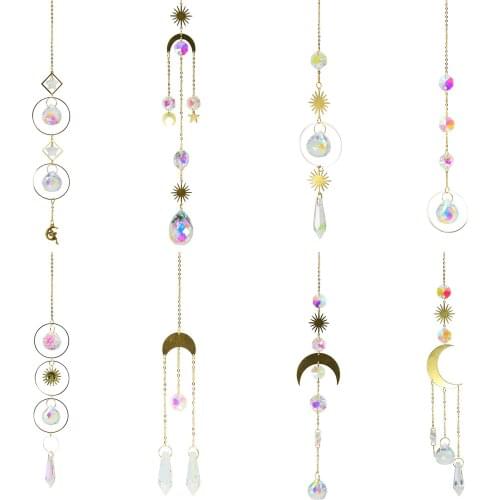 Crystal Pendant Decorative Craftsmanship High-quality Adorning Garden Pendant Window Pendant Home Decora Wind Chimes