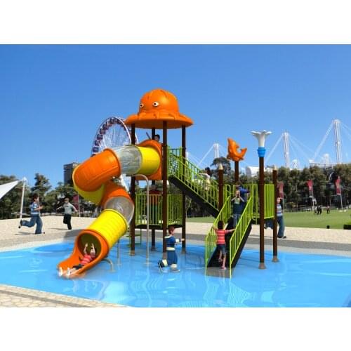 Water slide playground,amusement water play equipment