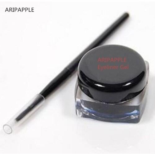 1set Sample Size Eyeliner Makeup Tool Eyeliner Cream/Gel with Brush ,Mini Eye Makeup Set