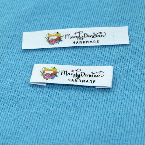Custom Clothing Labels , Personalized Brand, Cotton printed Tags, Handmade label, Logo or Text, Watercolor Labels (FR030)