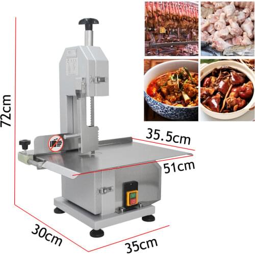 220/110V Bone Sawing Machine Bone Cutting Machine Frozen Meat Cutter Commercial Cut Trotter Ribs Fish Meat Beef Machine