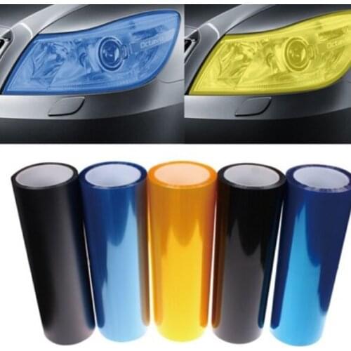 Car Headlight Lamp Vinyl Film Sticker for mercedes w204 w211 vw t5 seat ateca vw golf 4 golf mk2 seat leon mk3 nissan qashqai