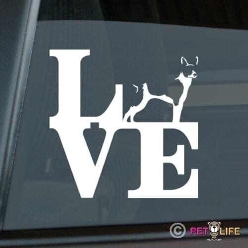 Love Rat Terrier Sticker Die Cut Vinyl - park rattie window decal