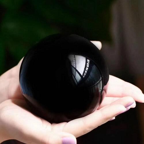 Natural Crystal Heal Obsidian Crystal Ball for Fengshui Ball sphere, Meditation, Crystal Healing