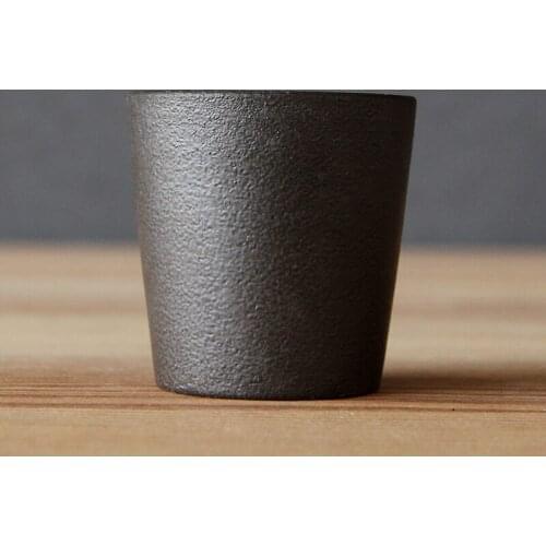 Crude pottery kiln tea cup imitation firewood pottery Japanese simple personality cup tea accessories