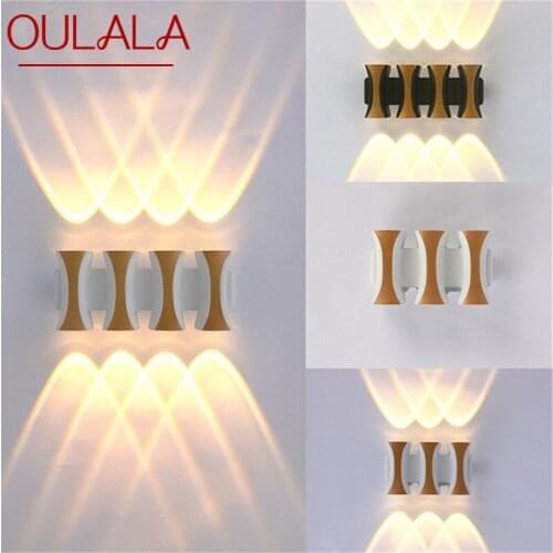 OULALA New Outdoor Wall Light Contemporary Creative LED Sconces Lamp Waterproof Decorative For Home Porch Villa