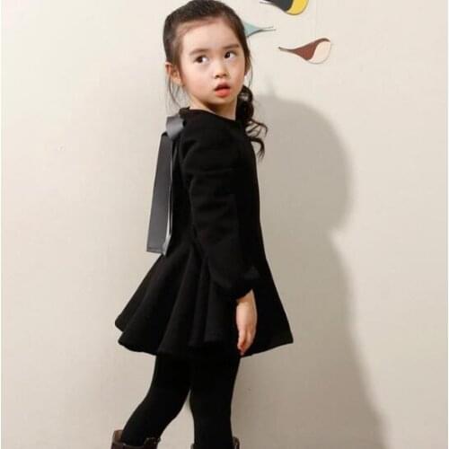 2020 Autumn Winter Baby Girls Thick Cotton Dress Fashion Infant Long Sleeve Dresses for Girls Kids Clothes 3 4 5 6 7 8 Years